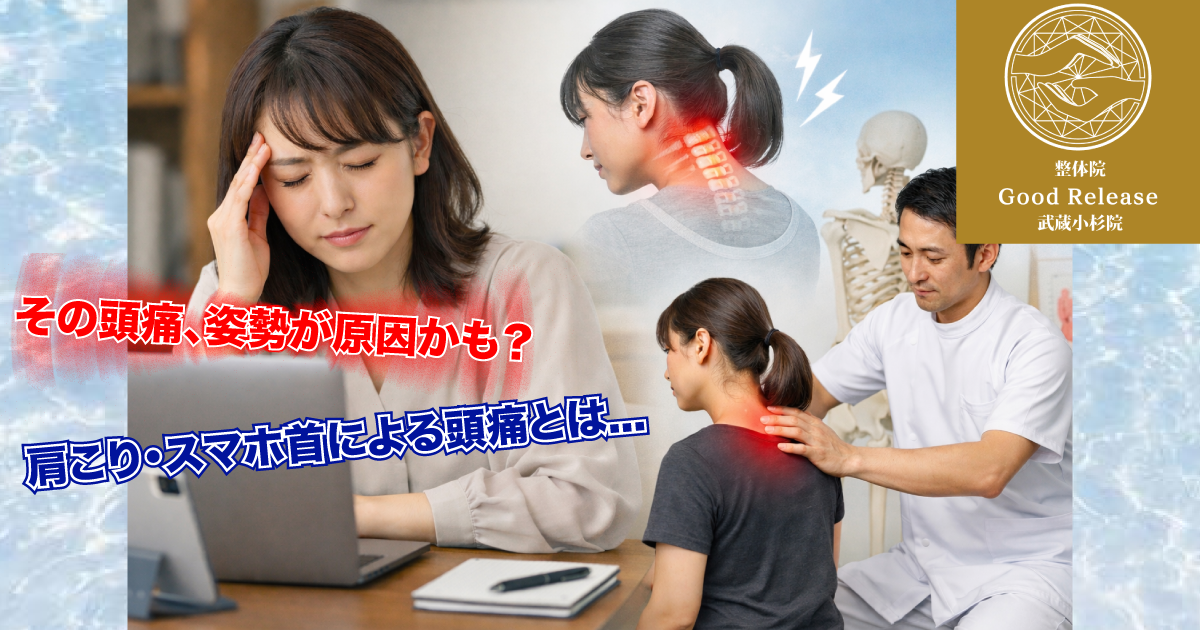 武蔵小杉で頭痛に悩む方へ｜肩こり・姿勢が原因の頭痛とは？整体でできる改善方法