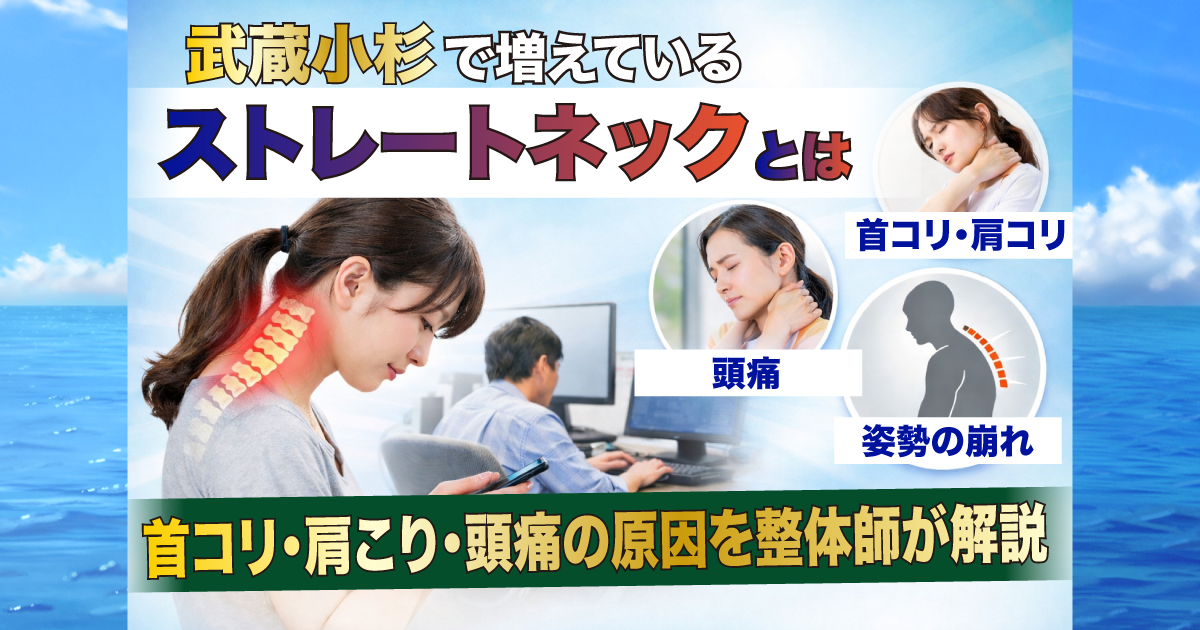 武蔵小杉で増えているストレートネックとは？首こり・肩こり・頭痛の原因になる姿勢を整体が解説